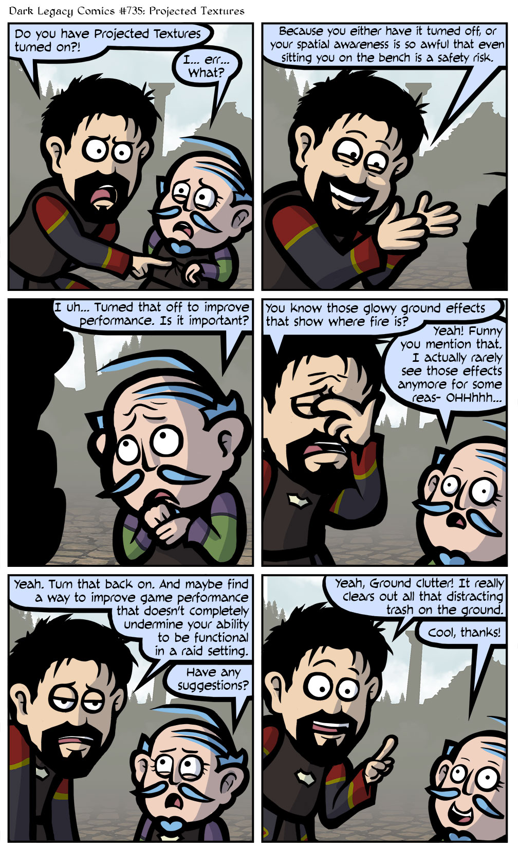 Dark Legacy Comics #735: incremento grafico 735