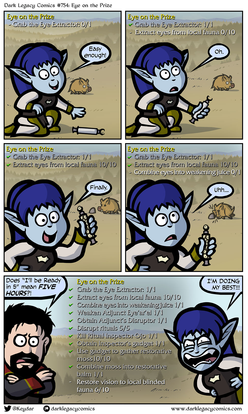 Eye on the Prize - Dark Legacy Comics #754 : r/wow