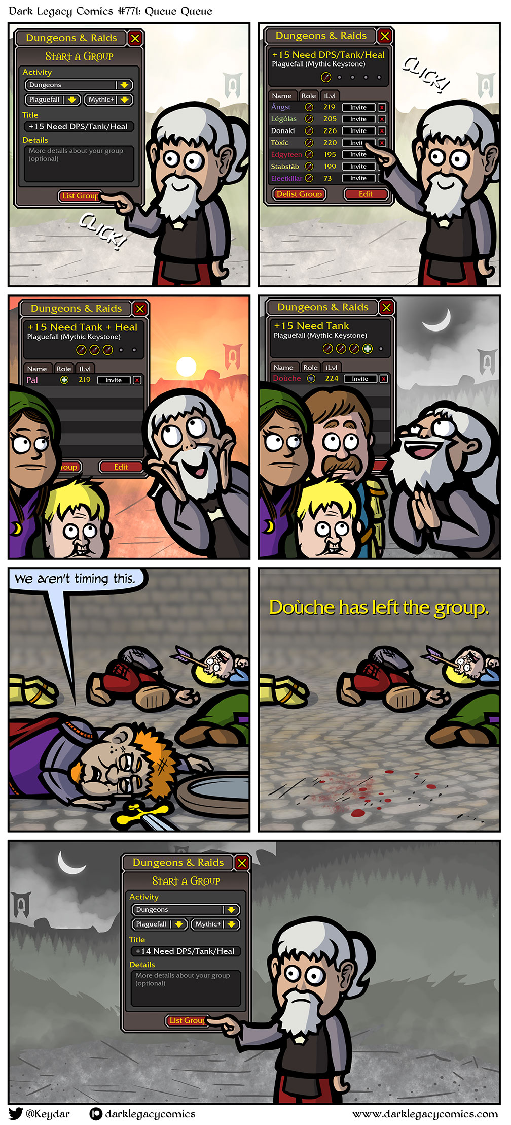 Dark legacy Comics 771: La ricerca dei gruppi organizzati 771